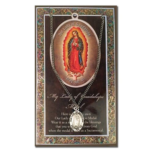 BIOGRAPHY WITH PENDANT SET OUR LADY OF GUADALUPE