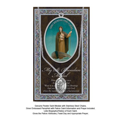 BIOGRAPHY WITH PENDANT SET ST BRENDAN