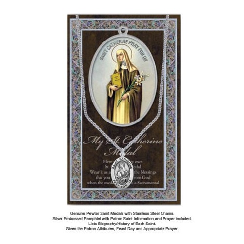 BIOGRAPHY WITH PENDANT SET ST CATHERINE