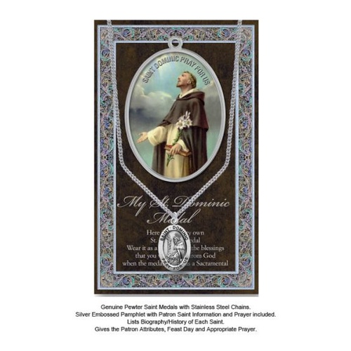 BIOGRAPHY WITH PENDANT SET ST DOMINIC