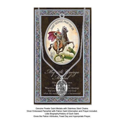 BIOGRAPHY WITH PENDANT SET ST GEORGE