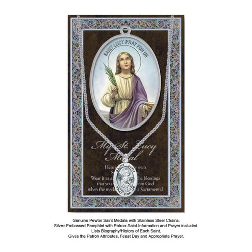 BIOGRAPHY WITH PENDANT SET ST LUCY