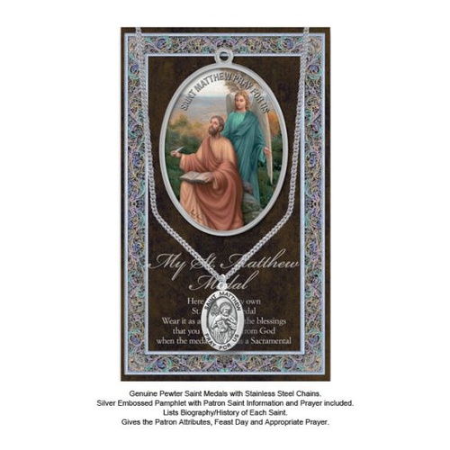 BIOGRAPHY WITH PENDANT SET ST MATTHEW