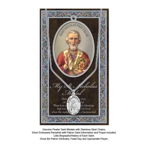 BIOGRAPHY WITH PENDANT SET ST NICHOLAS