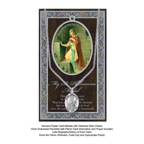 BIOGRAPHY WITH PENDANT SET ST PHILOMENA