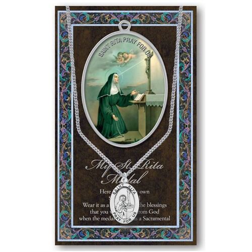 BIOGRAPHY WITH PENDANT SET ST RITA