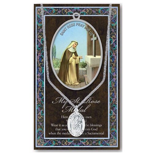 BIOGRAPHY WITH PENDANT SET ST ROSA LIMA