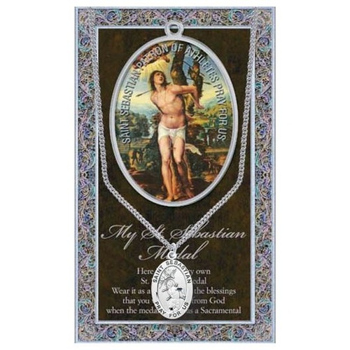 BIOGRAPHY WITH PENDANT SET ST SEBASTIAN