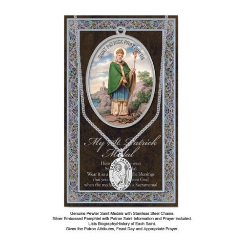BIOGRAPHY WITH PENDANT SET ST PATRICK