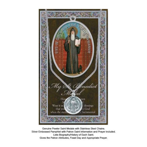 BIOGRAPHY WITH PENDANT SET ST BENEDICT