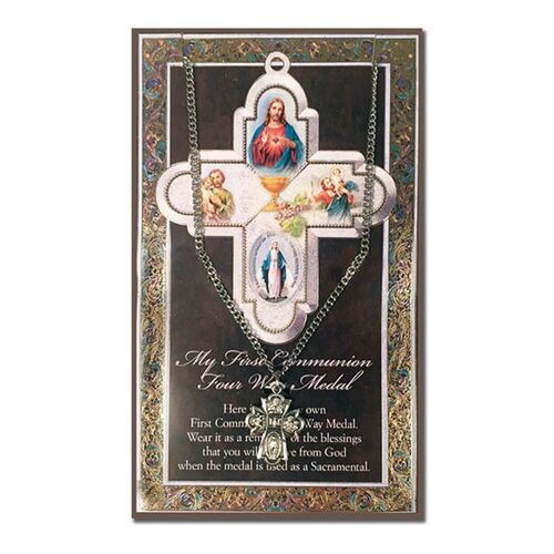 BIOGRAPHY WITH PENDANT SET COMMUNION CROSS