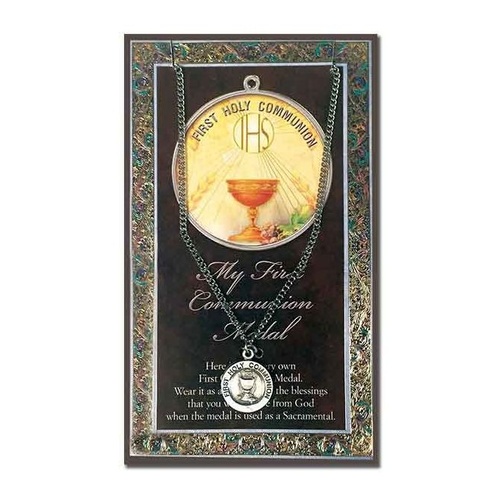 BIOGRAPHY WITH PENDANT SET FIRST COMMUNION