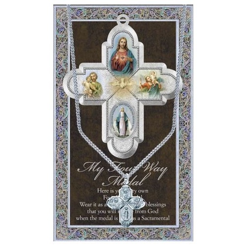 BIOGRAPHY WITH PENDANT SET 4 WAY CROSS
