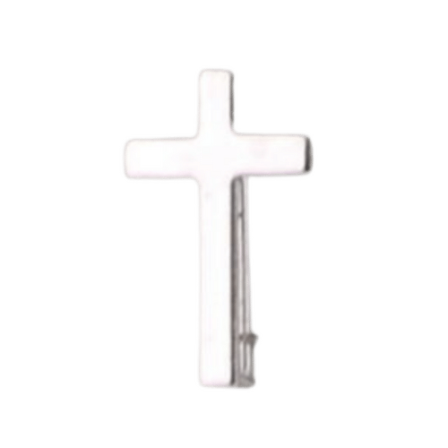 PRIEST LAPEL CROSS SILVER 