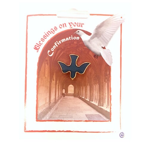 CONFIRMATION LAPEL PIN DOVE BLUE