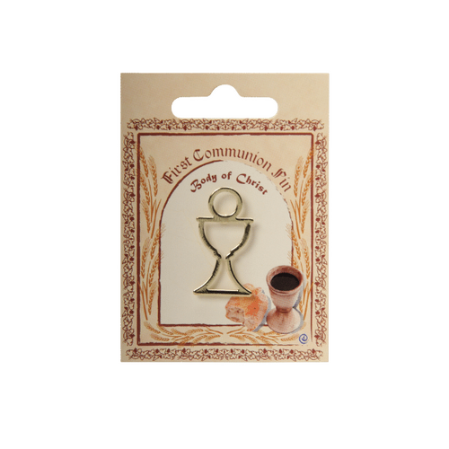 COMMUNION LAPEL PIN CHALICE GOLD 
