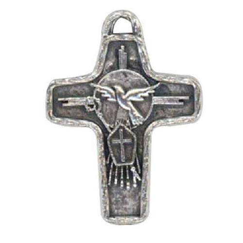 CROSS CONFIRMATION SYMBOLS SILVER OXIDE 25mm