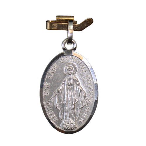 MEDAL STERLING SILVER OVAL 22 MM Miraculous