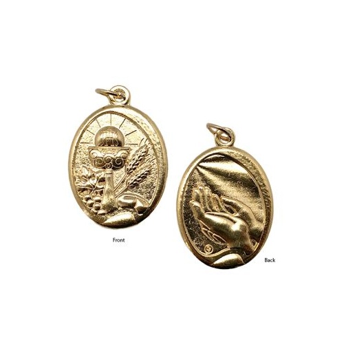 MEDAL COMMUNION GOLD 27mm