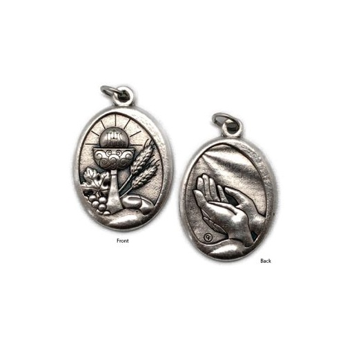 MEDAL COMMUNION SILVER 27mm