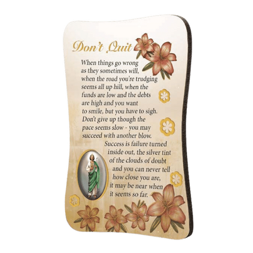 INSPIRATIONAL FRIDGE MAGNET - DON'T QUIT