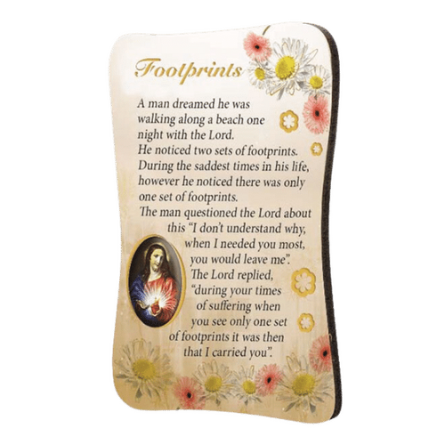 INSPIRATIONAL FRIDGE MAGNET - FOOTPRINTS