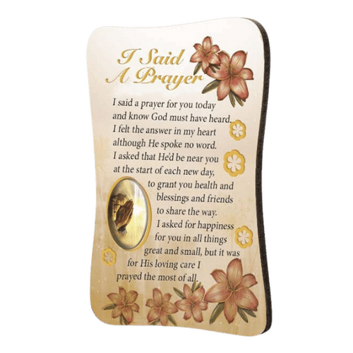 INSPIRATIONAL FRIDGE MAGNET - I SAID A PRAYER