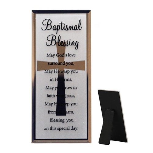 MIRROR PLAQUE BAPTISMAL BLESSING