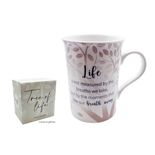PORCELAIN MUG - TREE OF LIFE SERIES - LIFE