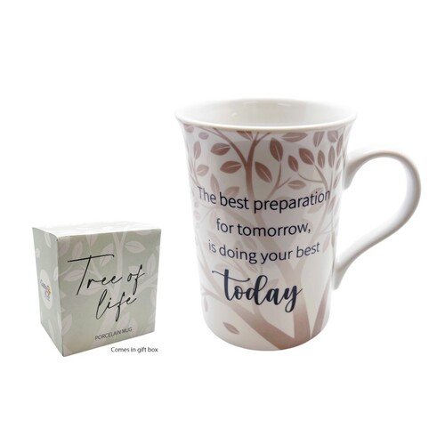PORCELAIN MUG - TREE OF LIFE SERIES - TODAY