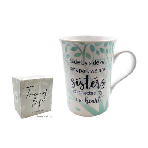 PORCELAIN MUG - TREE OF LIFE SERIES - SISTERS