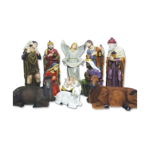 NATIVITY SET LARGE 11PCS - 1 METRE 