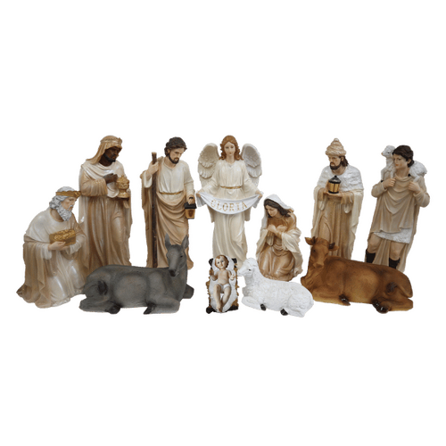 NATIVITY SET FIBREGLASS 11PCS - 810MM 