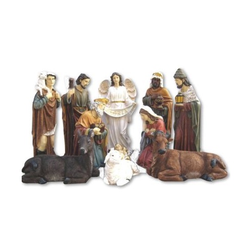 NATIVITY SET FIBREGLASS 11PCS - 810MM