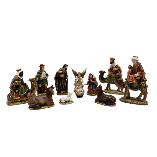 NATIVITY SET RESIN 11PCS 140MM