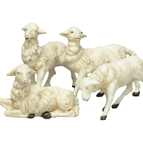 NATIVITY PIECE - SINGLE SHEEP POLYVINYL 120MM