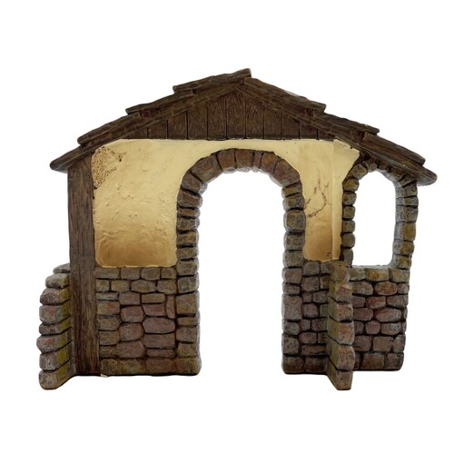 NATIVITY STABLE RESIN 250MM