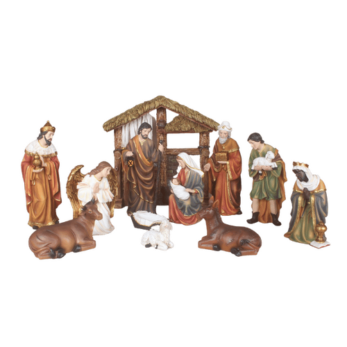 NATIVITY SET WITH STABLE - 12 PCS 300MM