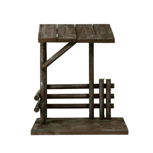 NATIVITY STABLE WOOD 295MM