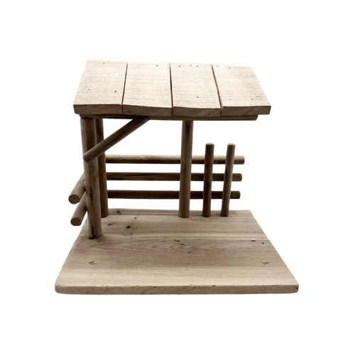 NATIVITY STABLE WOOD 250MM