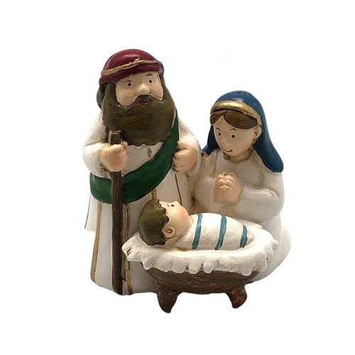 CHILDRENS HOLY FAMILY ALL-IN-ONE NATIVITY 9CM **Limited Stock**