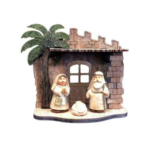 CHILDRENS HOLY FAMILY SMALL NATIVITY 11CM **Limited Stock**