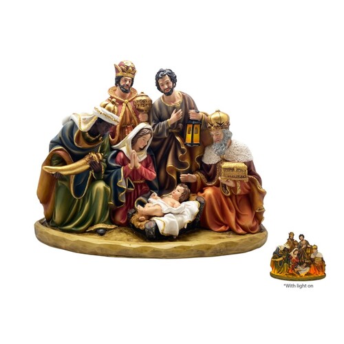 NATIVITY SCENE ALL-IN-ONE WITH LED LIGHT 320MM