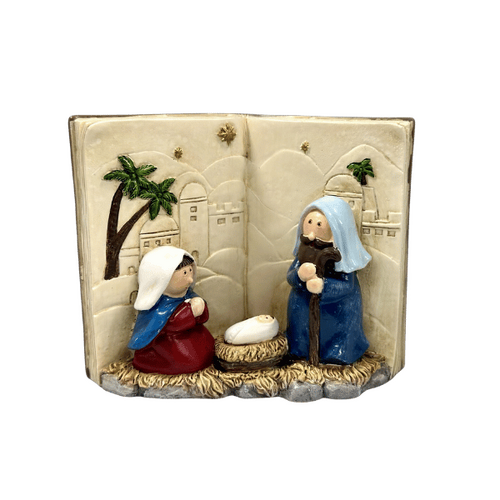CHILDRENS HOLY FAMILY ALL-IN-ONE NATIVITY BOOK 80MM