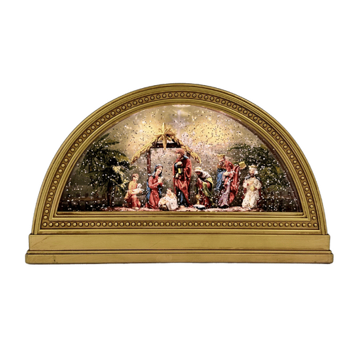 LED NATIVITY SET WITH WATER SPINNING