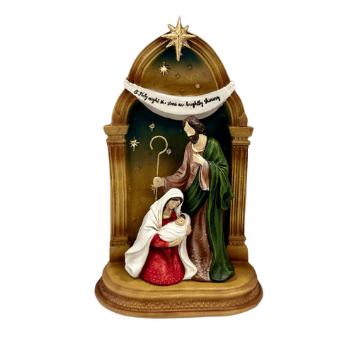 HOLY FAMILY NATIVITY SCENE WITH ARCH
