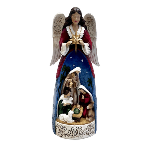 NATIVITY ANGEL STATUE - 23CM