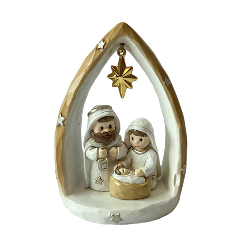 CHILDRENS HOLY FAMILY ORNAMENT 90MM