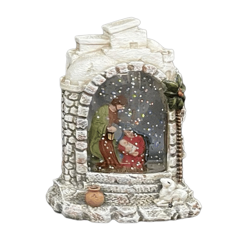 LED WATER HOLY FAMILY NATIVITY SMALL
