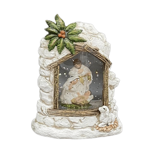LED WATER HOLY FAMILY NATIVITY SMALL